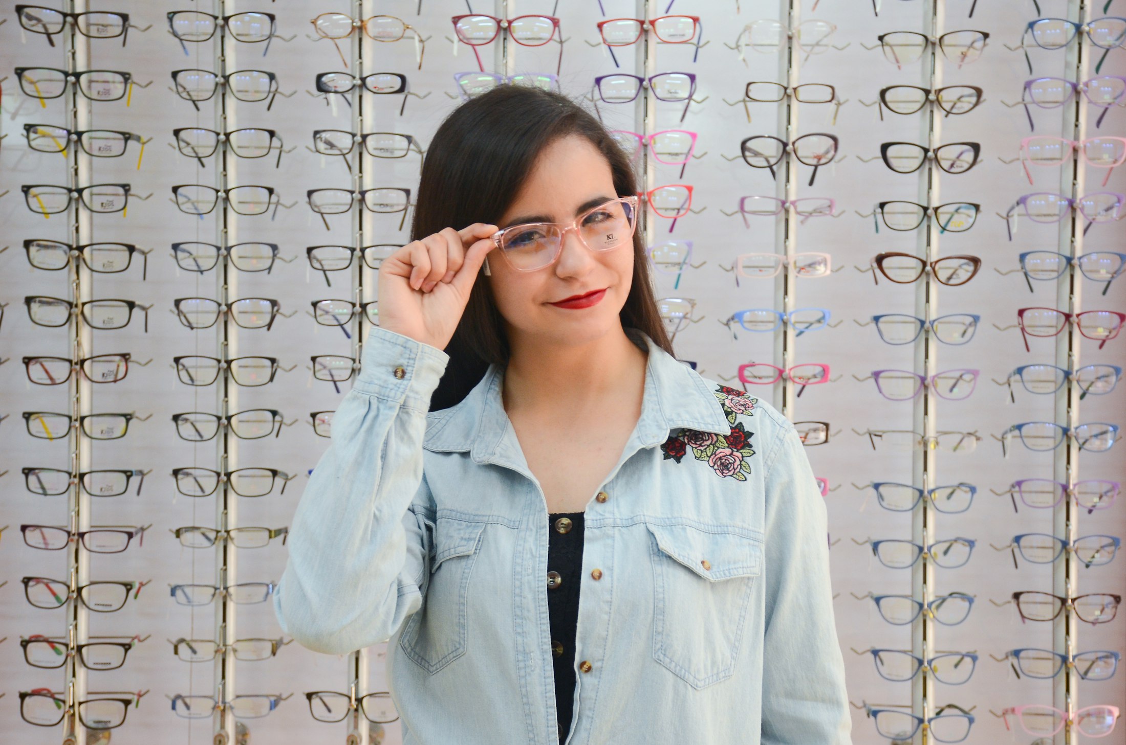 Brown and black optical frames